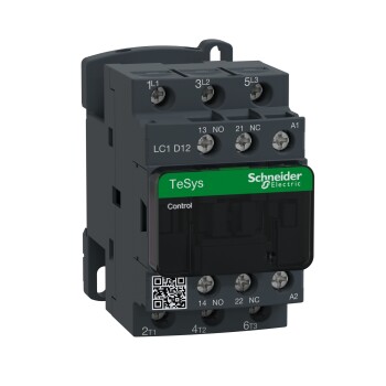 TeSys Deca contactor - 3P(3 NO) - AC-3/AC-3e - <lt/>= 440 V 12 A - 24 V AC coil - Schneider Electric