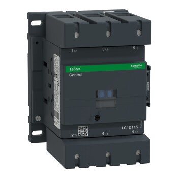 TeSys Deca contactor, 3P(3NO), AC-3, 440V, 115A, 220V AC 50/60 Hz coil - Schneider Electric