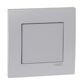 Vivace 1Gang Blank Plate, Aluminium silver - Schneider Electric
