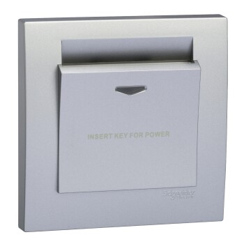 Vivace Hotel Key Card,Aluminium Silver - Schneider Electric